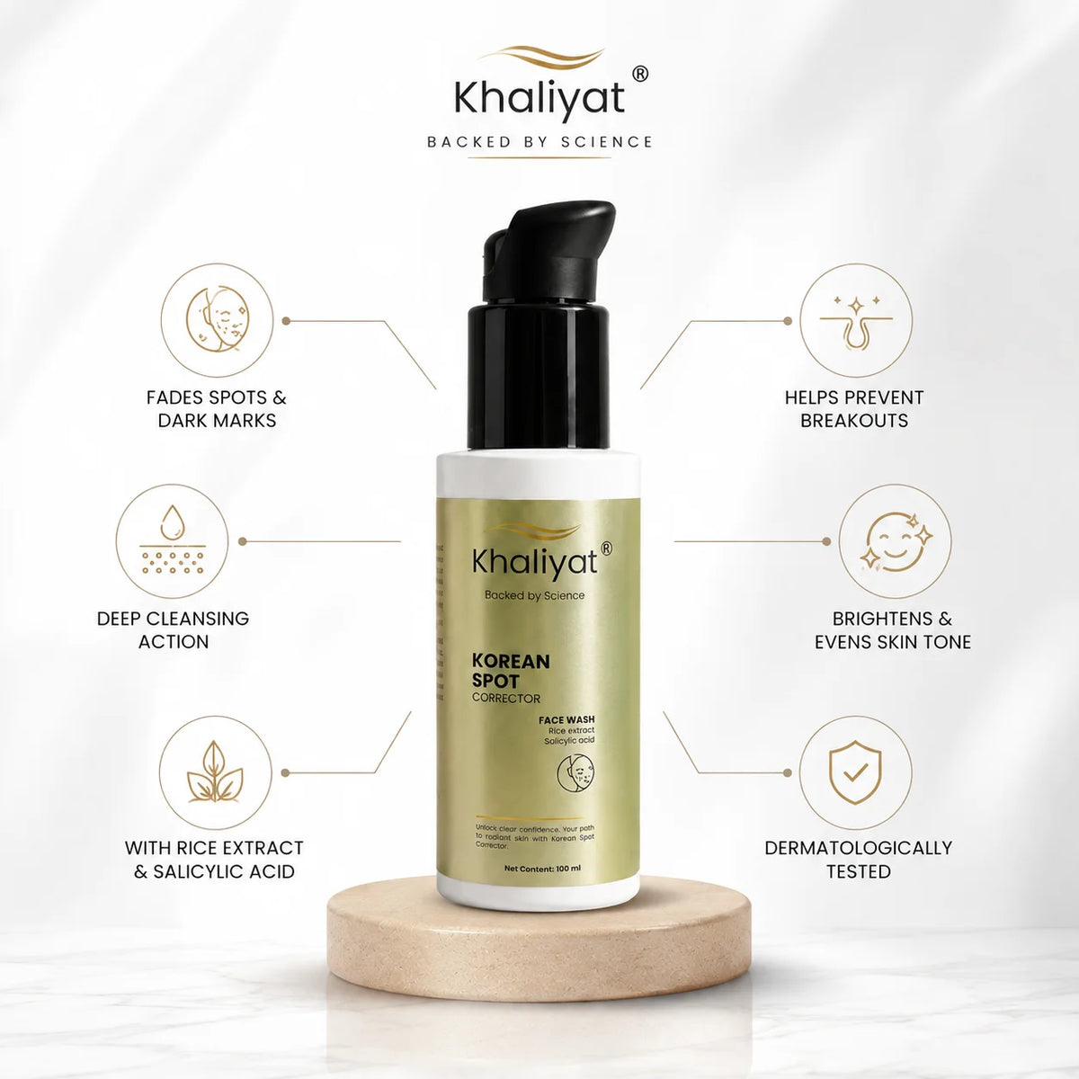 Khaliyat Korean Spot Corrector Face Wash