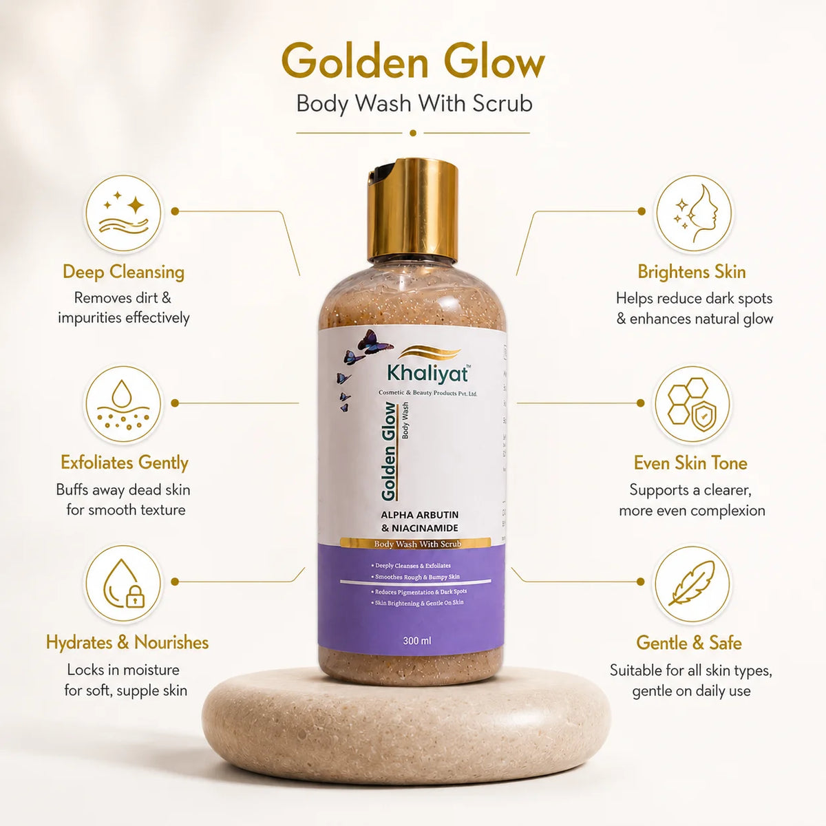 Khaliyat Golden Glow Body Wash