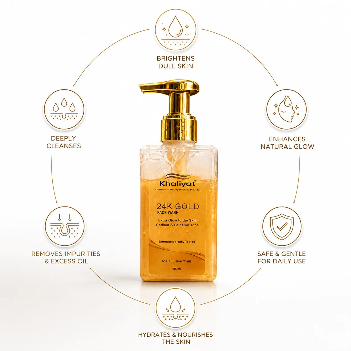 Khaliyat 24K Gold Face Wash