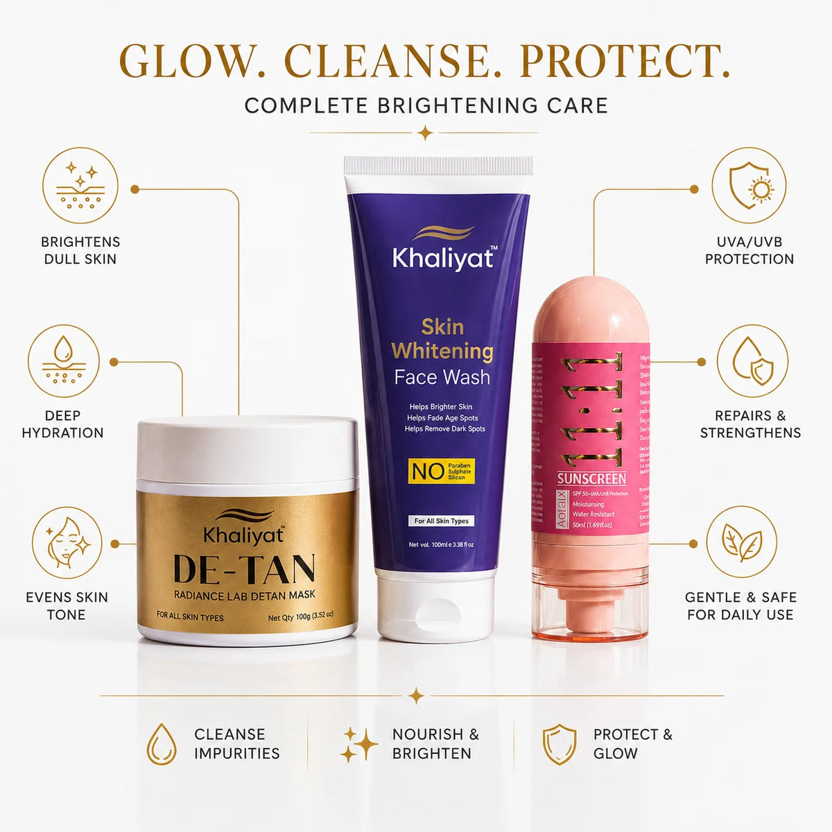 Khaliyat Mini Skin Glow Brightening Kit
